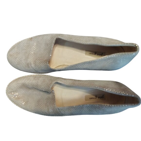 Paul Green Women's Espadrille Shoes Metallic Taupe Casual, Slip On, US Size 7 - Picture 2 of 5
